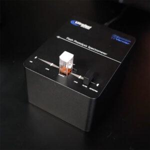 The Vernier Flash Photolysis Spectrometer with a sample placed