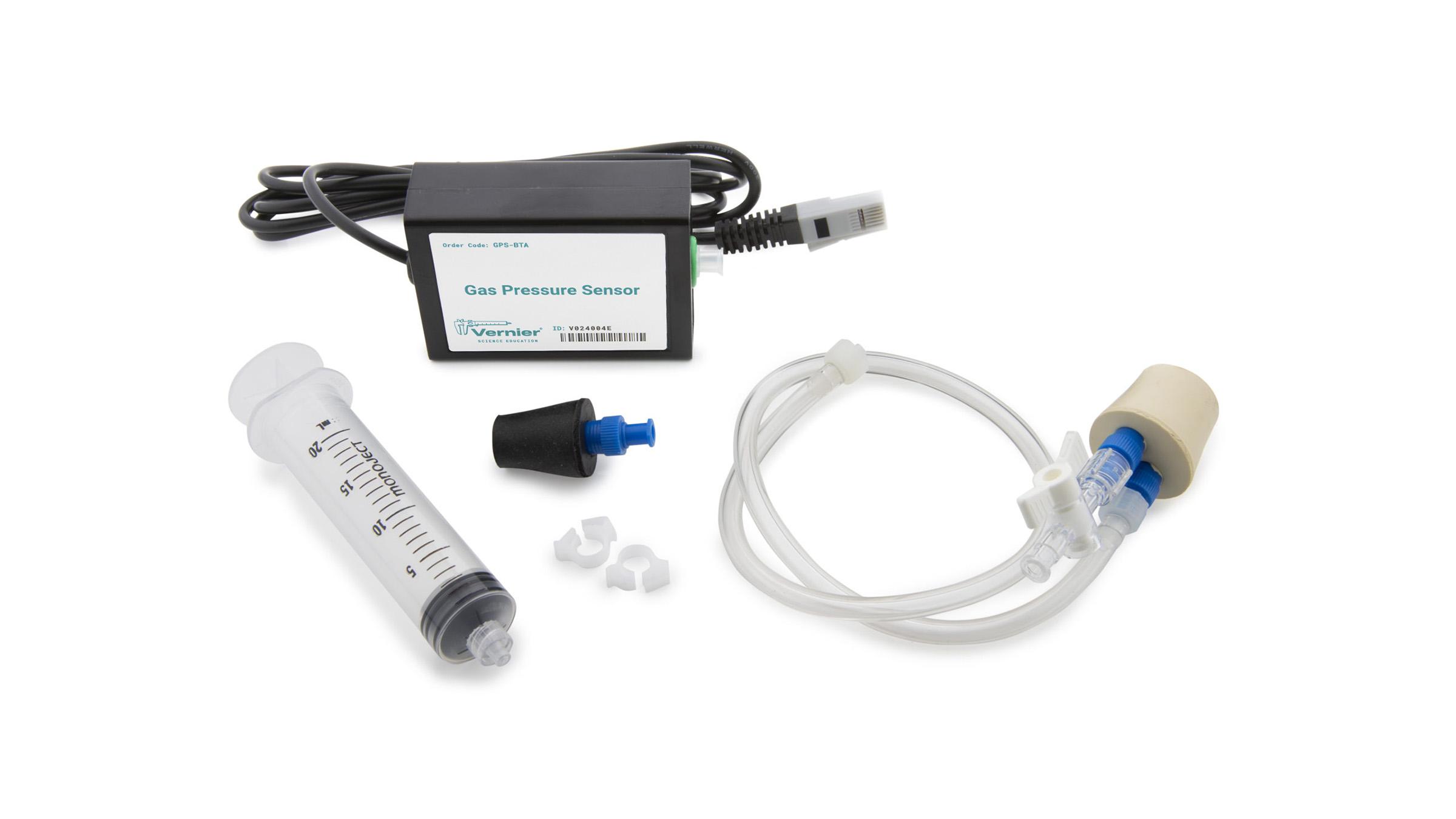 Vernier Gas Pressure Sensor with included accessories