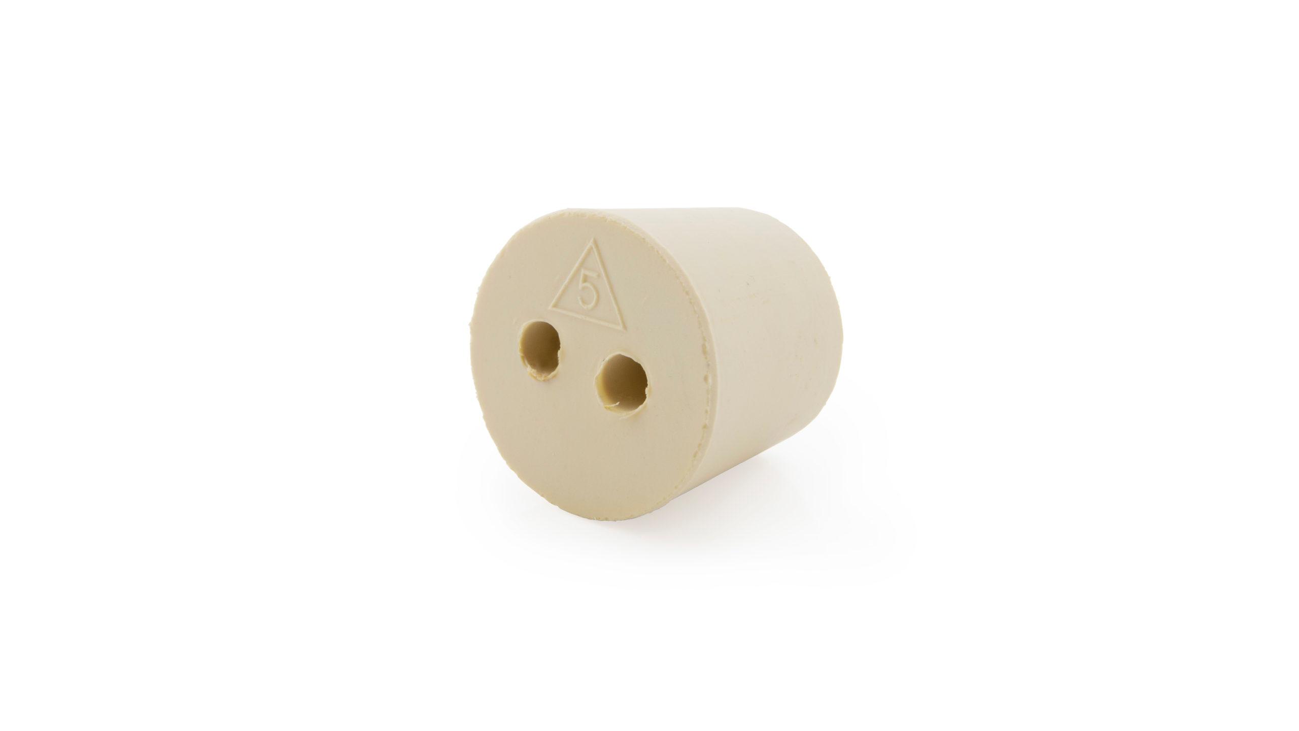 #5 Two-Hole Rubber Stopper