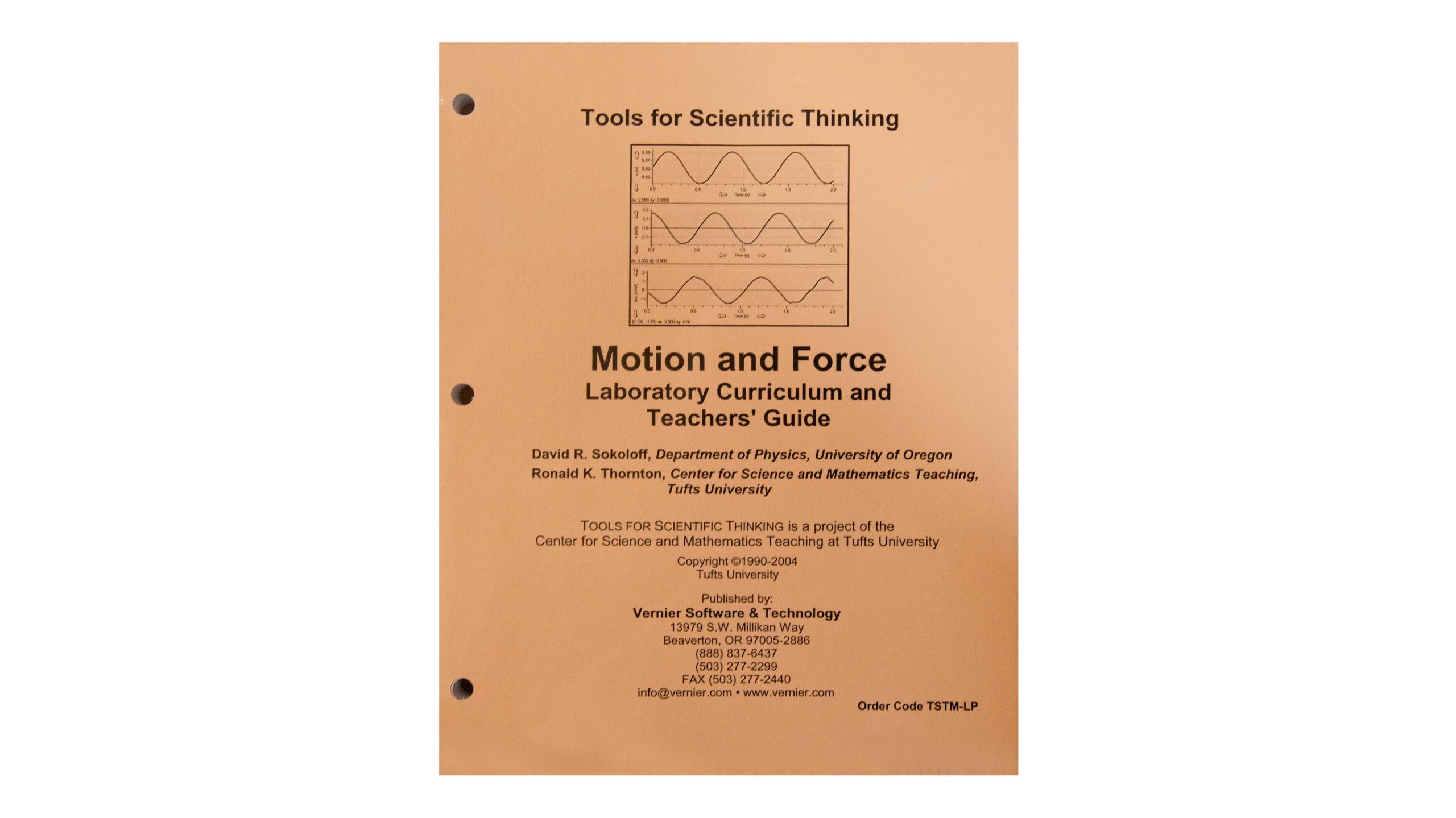 Tools for Scientific Thinking — Motion and Force
