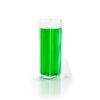 A cuvette with green food coloring.