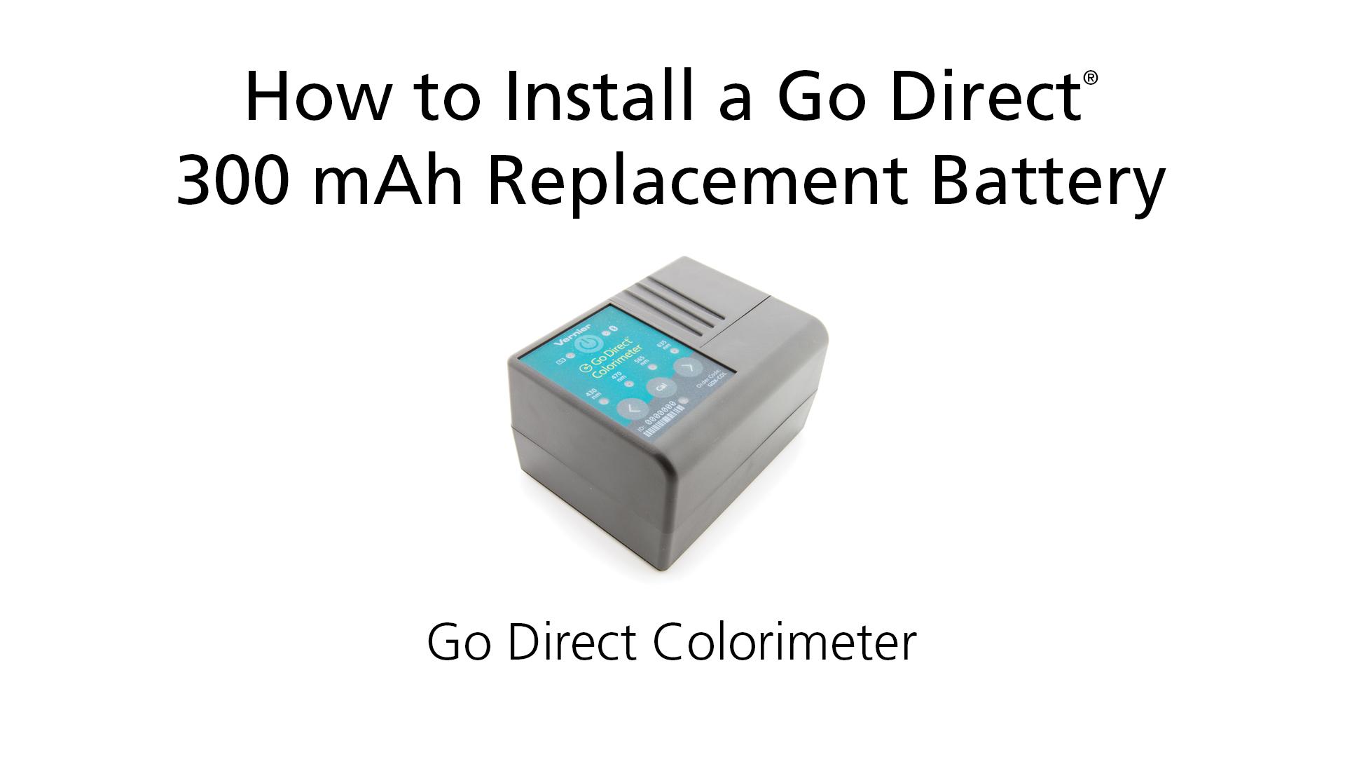 How to Install a Go Direct® 300 mAh Replacement Battery in Go Direct