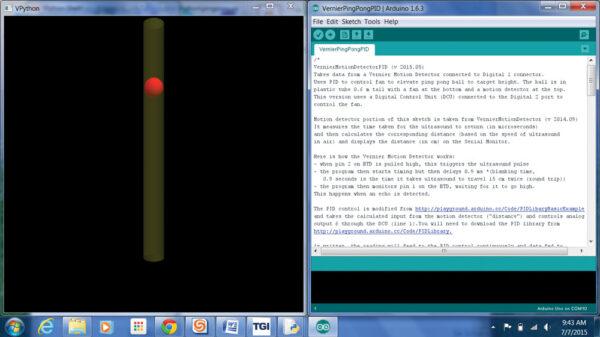 Using Arduino™ and VPython to Explore PID Control