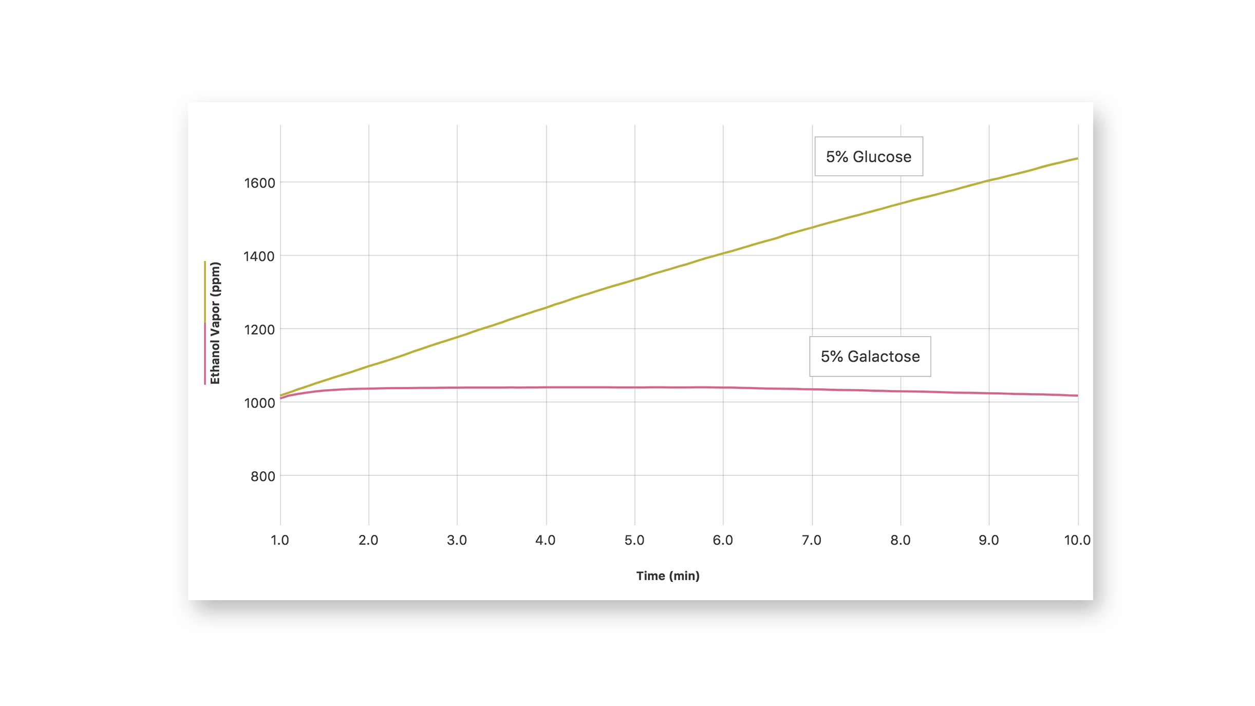 Comparing fermentation rates of various sugars