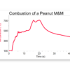 Combustion of a Peanut M&M