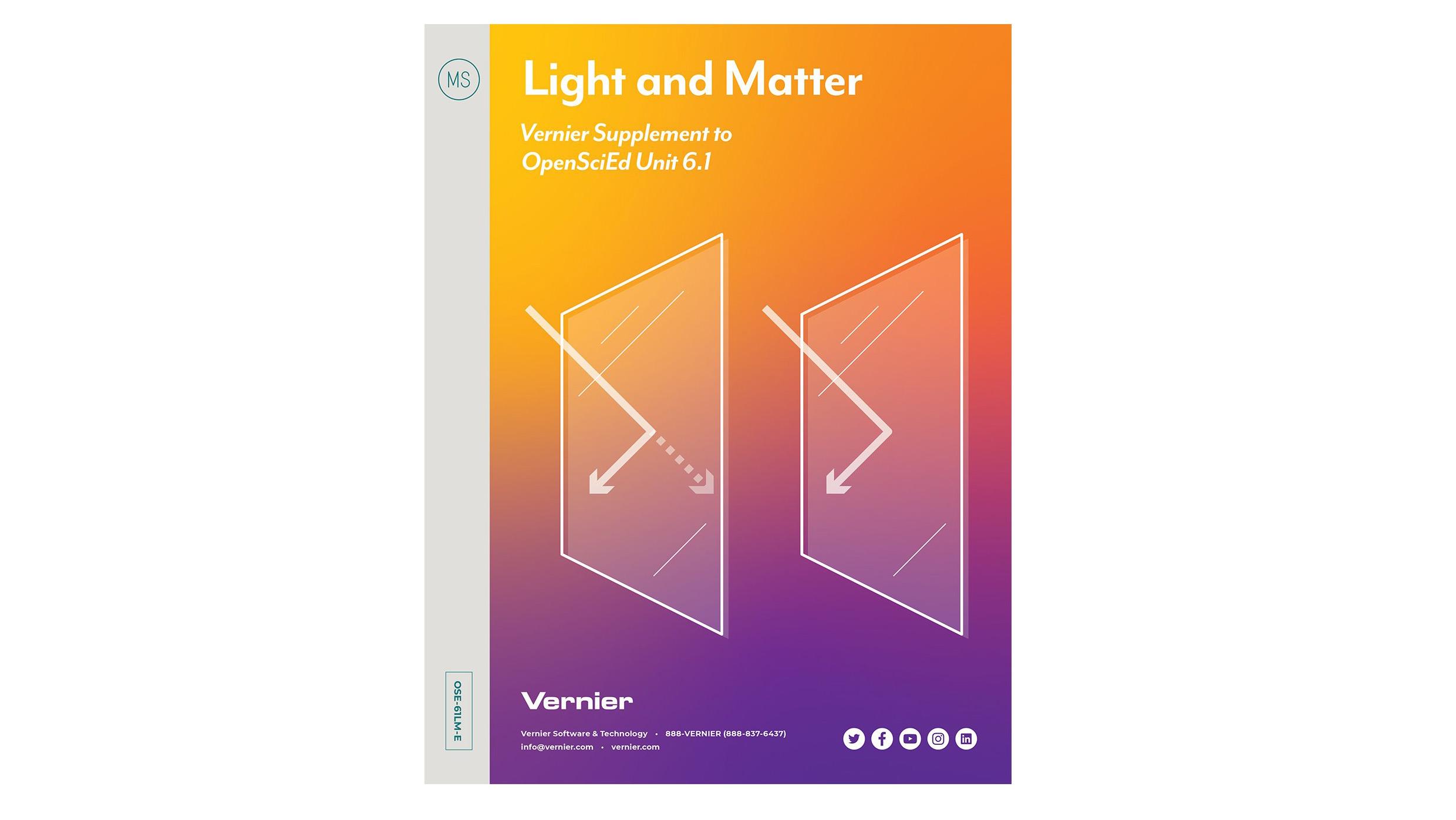 Light and Matter: Vernier Supplement to OpenSciEd Unit 6.1