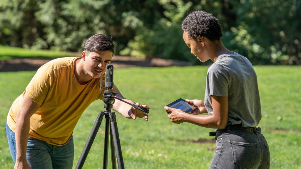 Students use Go Direct® Weather and LabQuest® 3 to collect weather data