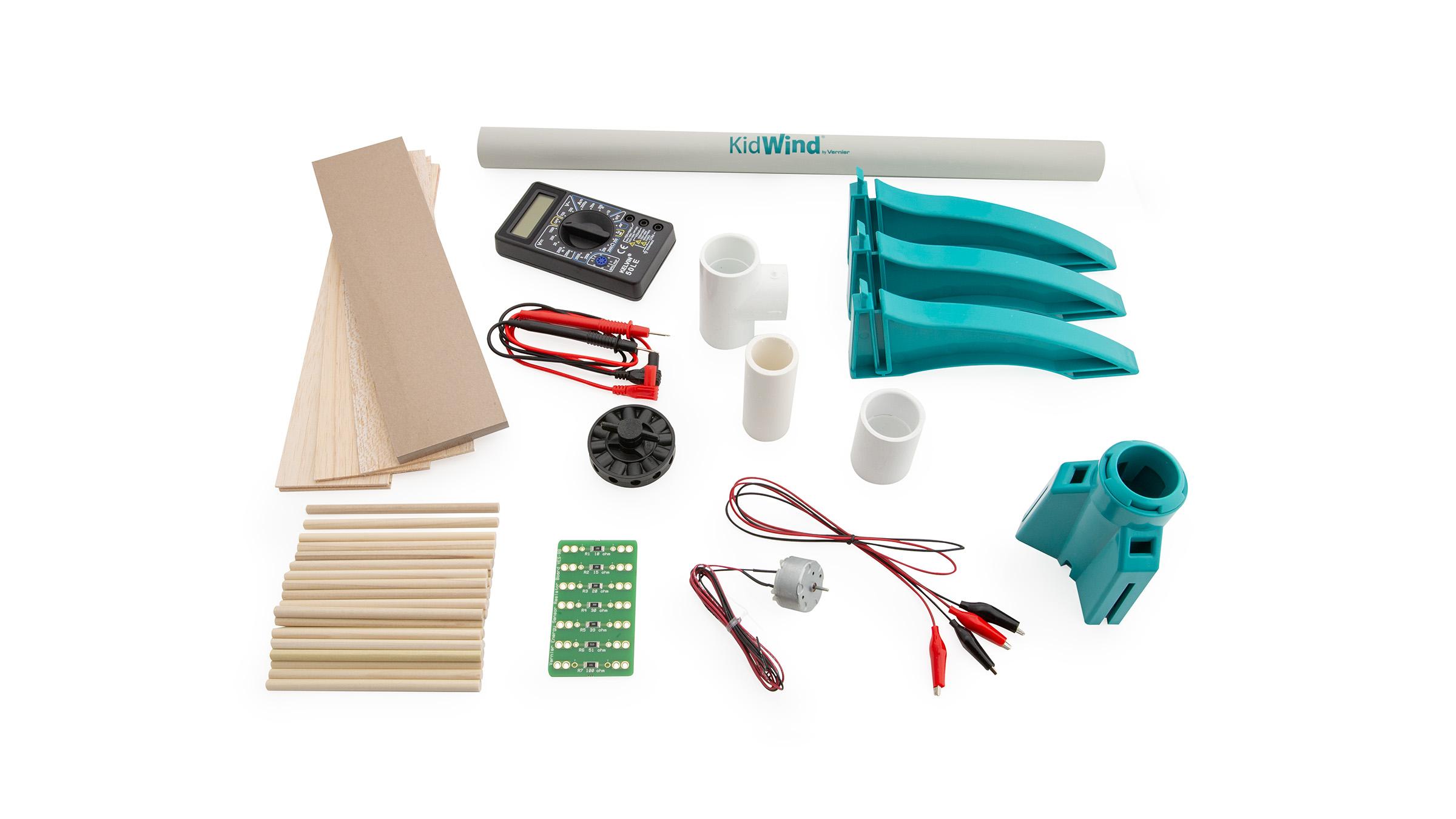 KidWind Introductory Kit with Multimeter