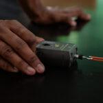 Student dragging Go Direct Force and Acceleration across a surface