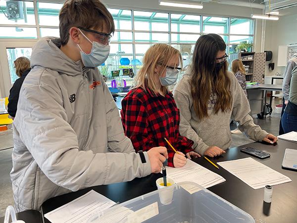 Students investigate pH