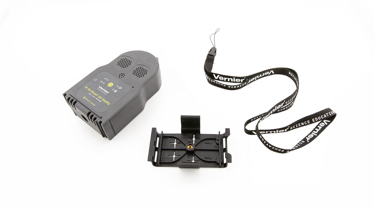 Go Direct Air Quality Sensor, Go Direct Mount, and Vernier Lanyard