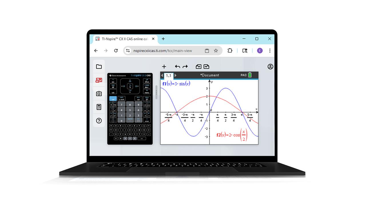 TI-Nspire CX II CAS Online Calculator