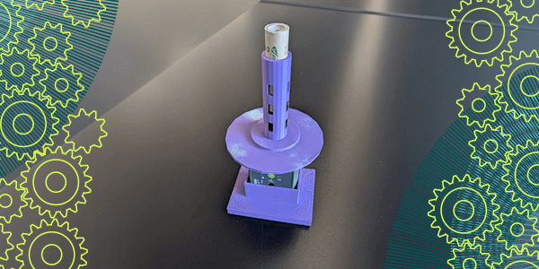 3D-printed platform for a rocket and Go Direct Force and Acceleration